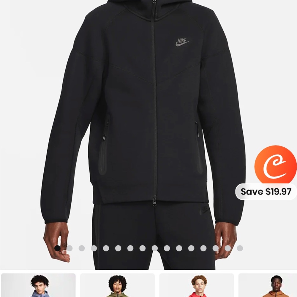 New Nike men’s tech fleece Windrunner jacket/hoodie size M